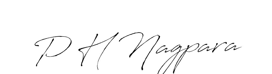 How to make P H Nagpara name signature. Use Antro_Vectra style for creating short signs online. This is the latest handwritten sign. P H Nagpara signature style 6 images and pictures png
