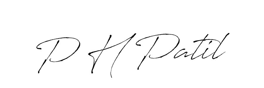 Use a signature maker to create a handwritten signature online. With this signature software, you can design (Antro_Vectra) your own signature for name P H Patil. P H Patil signature style 6 images and pictures png