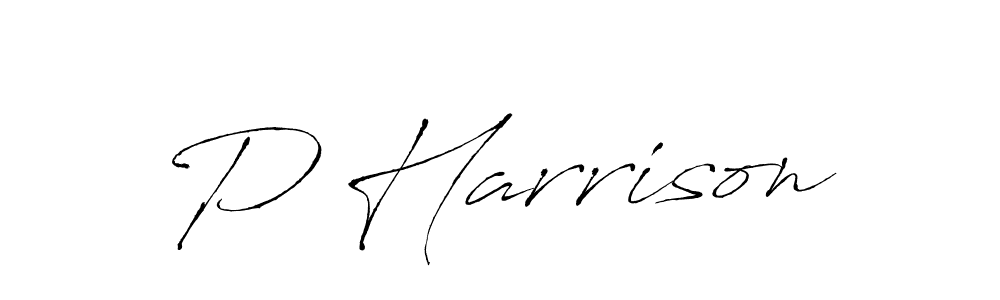 Design your own signature with our free online signature maker. With this signature software, you can create a handwritten (Antro_Vectra) signature for name P Harrison. P Harrison signature style 6 images and pictures png