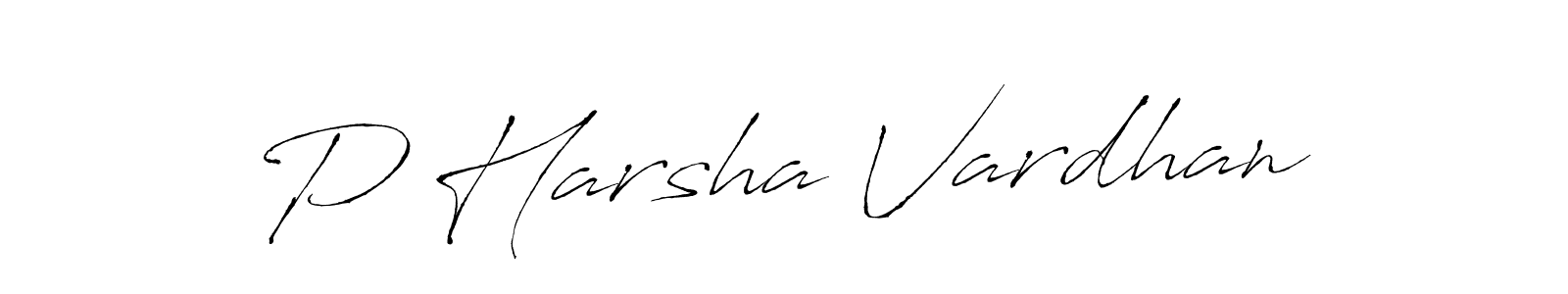 Use a signature maker to create a handwritten signature online. With this signature software, you can design (Antro_Vectra) your own signature for name P Harsha Vardhan. P Harsha Vardhan signature style 6 images and pictures png