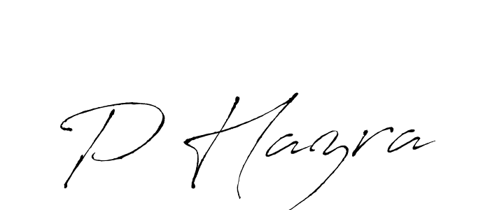 P Hazra stylish signature style. Best Handwritten Sign (Antro_Vectra) for my name. Handwritten Signature Collection Ideas for my name P Hazra. P Hazra signature style 6 images and pictures png