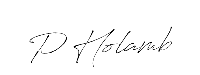 How to make P Holamb signature? Antro_Vectra is a professional autograph style. Create handwritten signature for P Holamb name. P Holamb signature style 6 images and pictures png