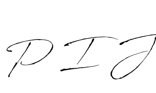 Use a signature maker to create a handwritten signature online. With this signature software, you can design (Antro_Vectra) your own signature for name P I J. P I J signature style 6 images and pictures png