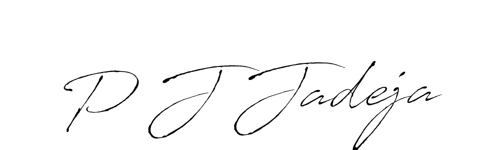 How to Draw P J Jadeja signature style? Antro_Vectra is a latest design signature styles for name P J Jadeja. P J Jadeja signature style 6 images and pictures png