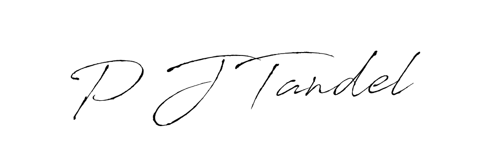 if you are searching for the best signature style for your name P J Tandel. so please give up your signature search. here we have designed multiple signature styles  using Antro_Vectra. P J Tandel signature style 6 images and pictures png