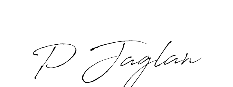 Design your own signature with our free online signature maker. With this signature software, you can create a handwritten (Antro_Vectra) signature for name P Jaglan. P Jaglan signature style 6 images and pictures png