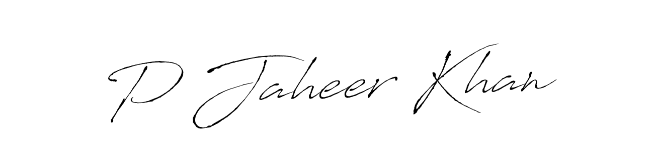 Also we have P Jaheer Khan name is the best signature style. Create professional handwritten signature collection using Antro_Vectra autograph style. P Jaheer Khan signature style 6 images and pictures png