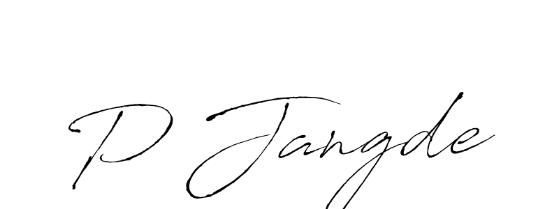 Similarly Antro_Vectra is the best handwritten signature design. Signature creator online .You can use it as an online autograph creator for name P Jangde. P Jangde signature style 6 images and pictures png