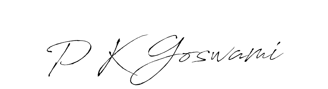 P K Goswami stylish signature style. Best Handwritten Sign (Antro_Vectra) for my name. Handwritten Signature Collection Ideas for my name P K Goswami. P K Goswami signature style 6 images and pictures png