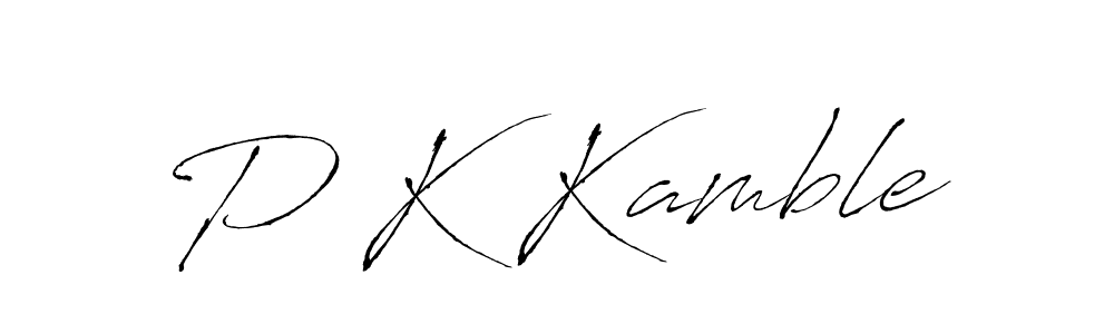 How to make P K Kamble signature? Antro_Vectra is a professional autograph style. Create handwritten signature for P K Kamble name. P K Kamble signature style 6 images and pictures png