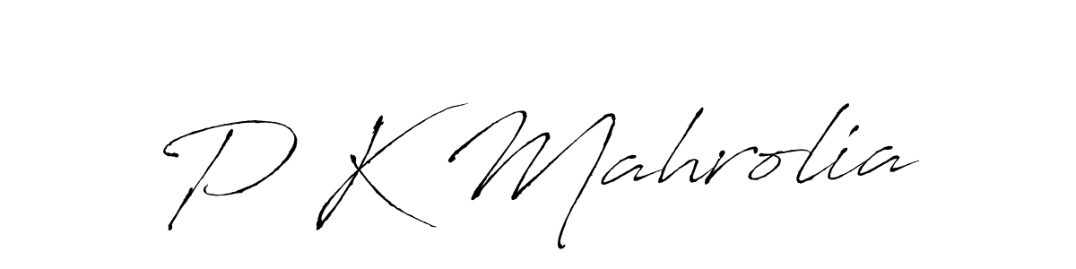 Antro_Vectra is a professional signature style that is perfect for those who want to add a touch of class to their signature. It is also a great choice for those who want to make their signature more unique. Get P K Mahrolia name to fancy signature for free. P K Mahrolia signature style 6 images and pictures png