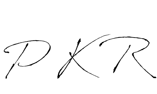 Make a beautiful signature design for name P K R. With this signature (Antro_Vectra) style, you can create a handwritten signature for free. P K R signature style 6 images and pictures png