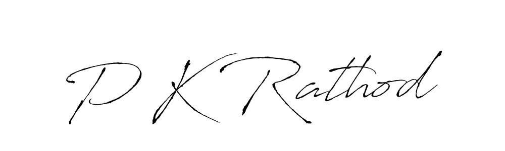 Make a beautiful signature design for name P K Rathod. With this signature (Antro_Vectra) style, you can create a handwritten signature for free. P K Rathod signature style 6 images and pictures png