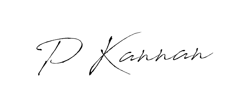 How to make P Kannan name signature. Use Antro_Vectra style for creating short signs online. This is the latest handwritten sign. P Kannan signature style 6 images and pictures png