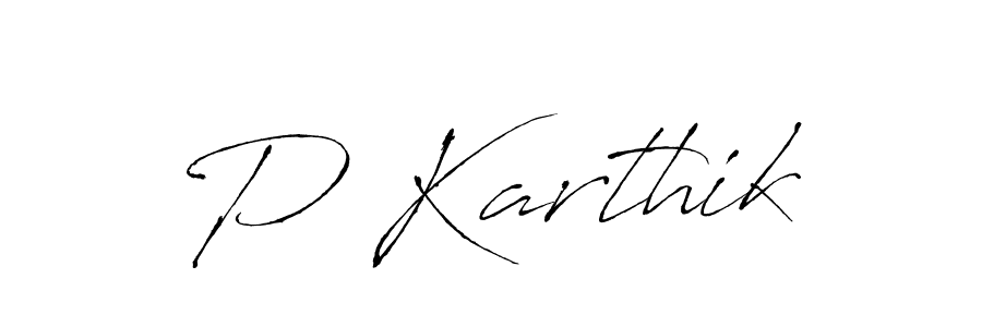 Once you've used our free online signature maker to create your best signature Antro_Vectra style, it's time to enjoy all of the benefits that P Karthik name signing documents. P Karthik signature style 6 images and pictures png