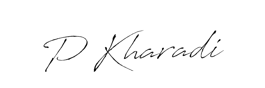 Antro_Vectra is a professional signature style that is perfect for those who want to add a touch of class to their signature. It is also a great choice for those who want to make their signature more unique. Get P Kharadi name to fancy signature for free. P Kharadi signature style 6 images and pictures png