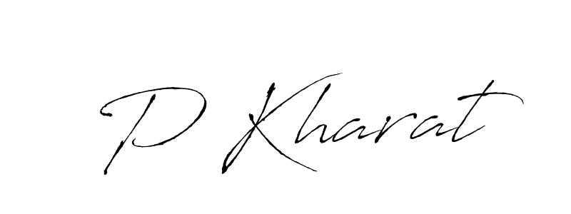 The best way (Antro_Vectra) to make a short signature is to pick only two or three words in your name. The name P Kharat include a total of six letters. For converting this name. P Kharat signature style 6 images and pictures png