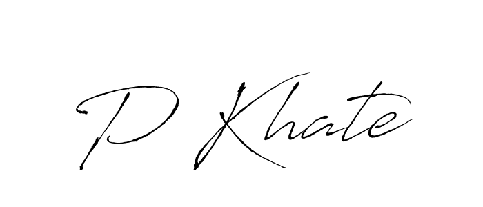 Antro_Vectra is a professional signature style that is perfect for those who want to add a touch of class to their signature. It is also a great choice for those who want to make their signature more unique. Get P Khate name to fancy signature for free. P Khate signature style 6 images and pictures png