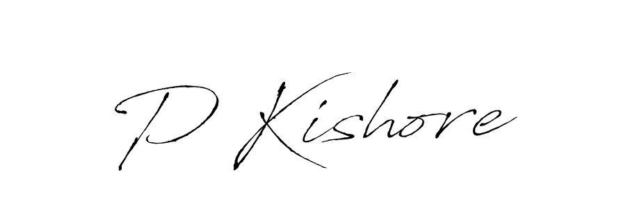 Make a beautiful signature design for name P Kishore. Use this online signature maker to create a handwritten signature for free. P Kishore signature style 6 images and pictures png