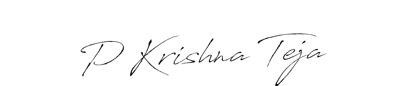 P Krishna Teja stylish signature style. Best Handwritten Sign (Antro_Vectra) for my name. Handwritten Signature Collection Ideas for my name P Krishna Teja. P Krishna Teja signature style 6 images and pictures png