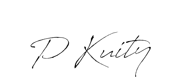The best way (Antro_Vectra) to make a short signature is to pick only two or three words in your name. The name P Kuity include a total of six letters. For converting this name. P Kuity signature style 6 images and pictures png
