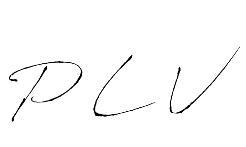 P L V stylish signature style. Best Handwritten Sign (Antro_Vectra) for my name. Handwritten Signature Collection Ideas for my name P L V. P L V signature style 6 images and pictures png