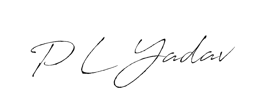 Also we have P L Yadav name is the best signature style. Create professional handwritten signature collection using Antro_Vectra autograph style. P L Yadav signature style 6 images and pictures png