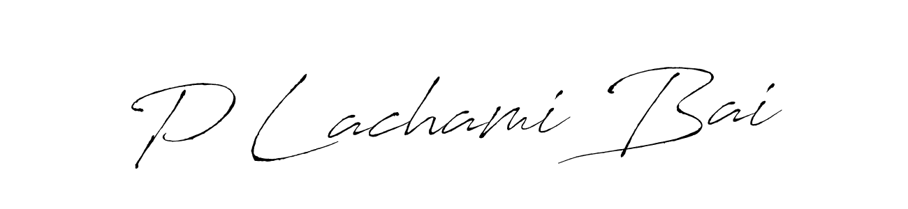 Use a signature maker to create a handwritten signature online. With this signature software, you can design (Antro_Vectra) your own signature for name P Lachami Bai. P Lachami Bai signature style 6 images and pictures png