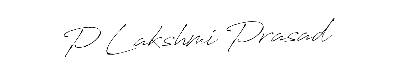 P Lakshmi Prasad stylish signature style. Best Handwritten Sign (Antro_Vectra) for my name. Handwritten Signature Collection Ideas for my name P Lakshmi Prasad. P Lakshmi Prasad signature style 6 images and pictures png