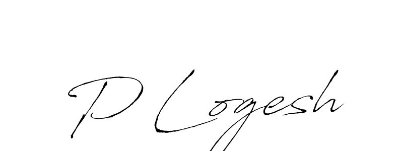 Make a beautiful signature design for name P Logesh. With this signature (Antro_Vectra) style, you can create a handwritten signature for free. P Logesh signature style 6 images and pictures png