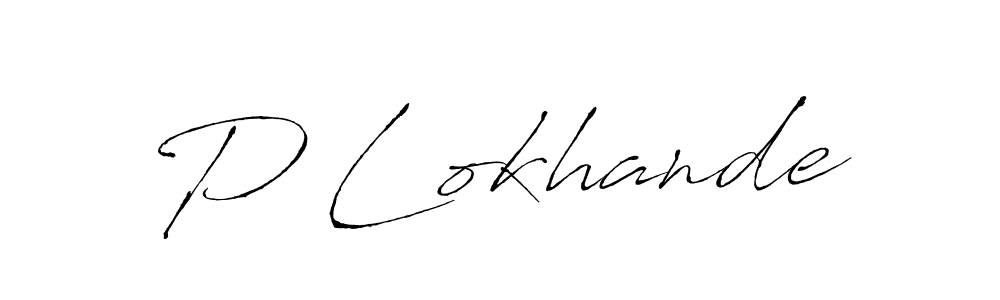 Also we have P Lokhande name is the best signature style. Create professional handwritten signature collection using Antro_Vectra autograph style. P Lokhande signature style 6 images and pictures png