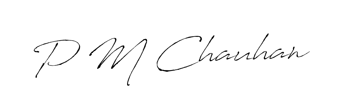 This is the best signature style for the P M Chauhan name. Also you like these signature font (Antro_Vectra). Mix name signature. P M Chauhan signature style 6 images and pictures png