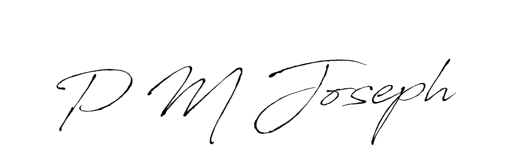 if you are searching for the best signature style for your name P M Joseph. so please give up your signature search. here we have designed multiple signature styles  using Antro_Vectra. P M Joseph signature style 6 images and pictures png