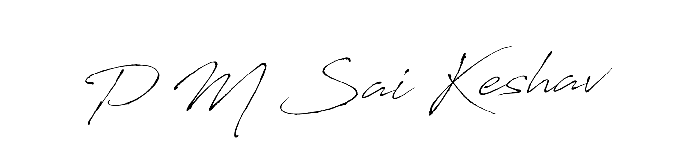 Also You can easily find your signature by using the search form. We will create P M Sai Keshav name handwritten signature images for you free of cost using Antro_Vectra sign style. P M Sai Keshav signature style 6 images and pictures png