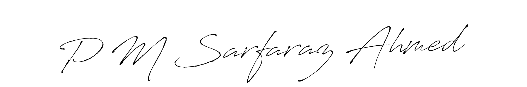 You can use this online signature creator to create a handwritten signature for the name P M Sarfaraz Ahmed. This is the best online autograph maker. P M Sarfaraz Ahmed signature style 6 images and pictures png