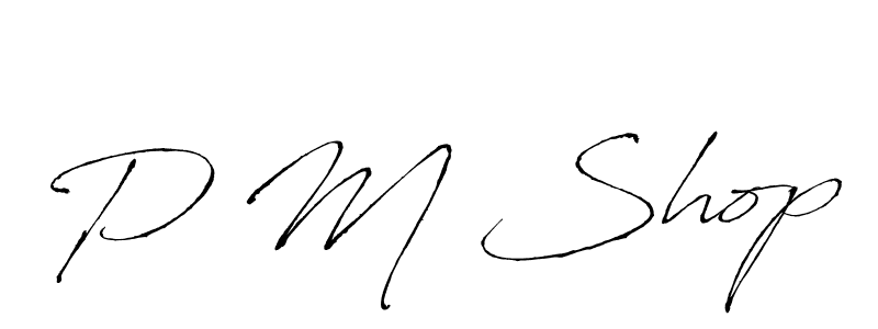 if you are searching for the best signature style for your name P M Shop. so please give up your signature search. here we have designed multiple signature styles  using Antro_Vectra. P M Shop signature style 6 images and pictures png