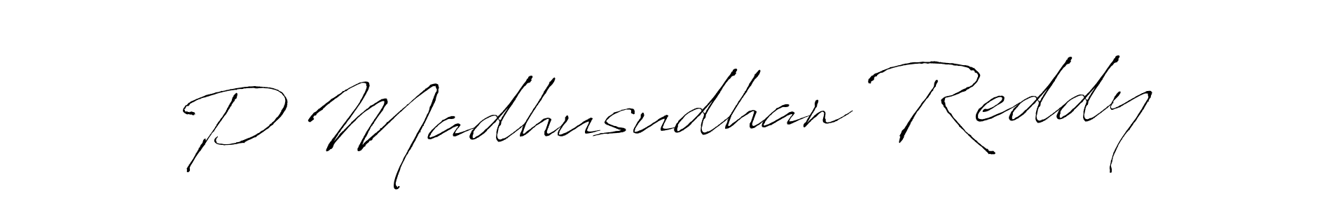 It looks lik you need a new signature style for name P Madhusudhan Reddy. Design unique handwritten (Antro_Vectra) signature with our free signature maker in just a few clicks. P Madhusudhan Reddy signature style 6 images and pictures png