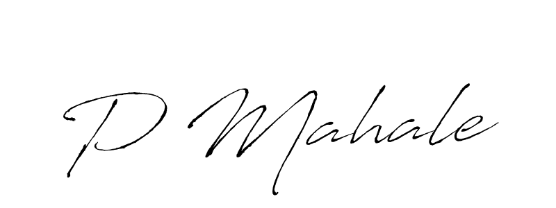 The best way (Antro_Vectra) to make a short signature is to pick only two or three words in your name. The name P Mahale include a total of six letters. For converting this name. P Mahale signature style 6 images and pictures png