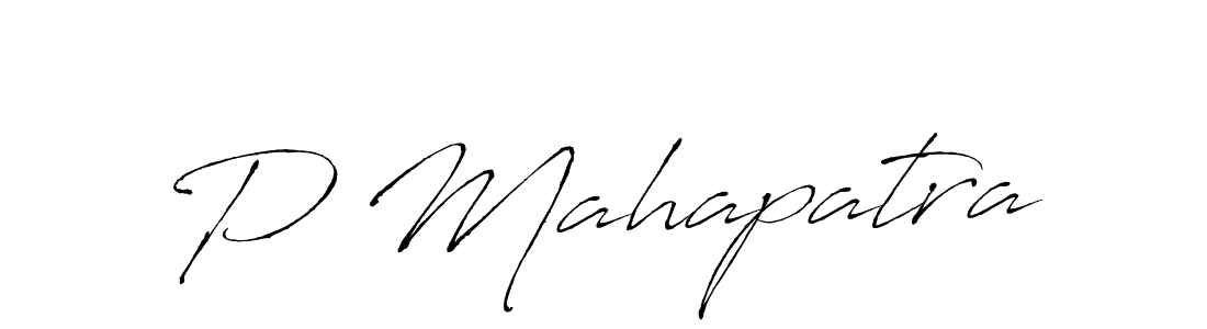 Make a beautiful signature design for name P Mahapatra. With this signature (Antro_Vectra) style, you can create a handwritten signature for free. P Mahapatra signature style 6 images and pictures png