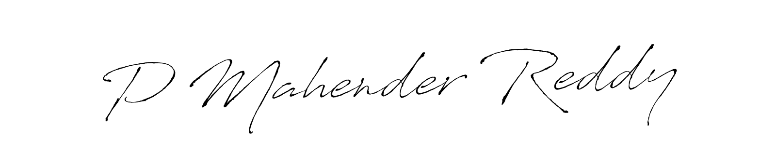 Design your own signature with our free online signature maker. With this signature software, you can create a handwritten (Antro_Vectra) signature for name P Mahender Reddy. P Mahender Reddy signature style 6 images and pictures png