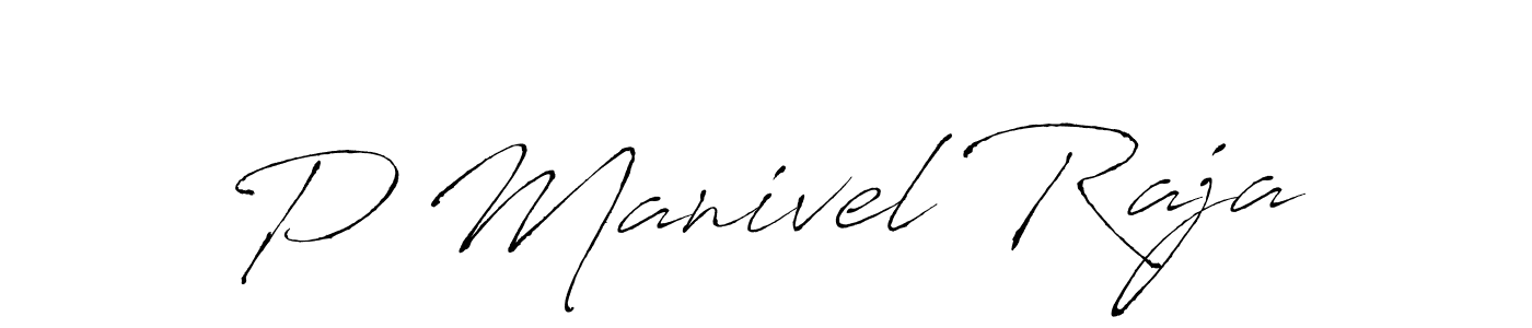 if you are searching for the best signature style for your name P Manivel Raja. so please give up your signature search. here we have designed multiple signature styles  using Antro_Vectra. P Manivel Raja signature style 6 images and pictures png