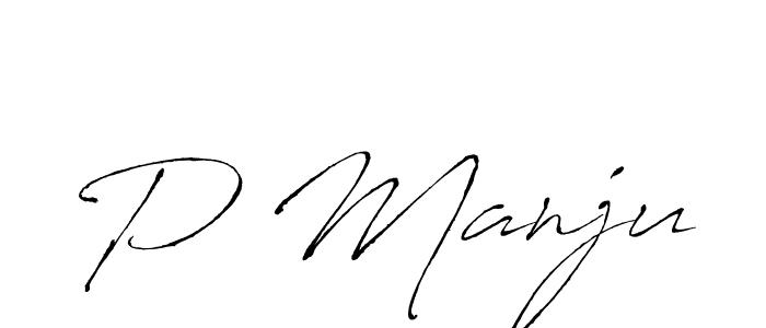 Also we have P Manju name is the best signature style. Create professional handwritten signature collection using Antro_Vectra autograph style. P Manju signature style 6 images and pictures png