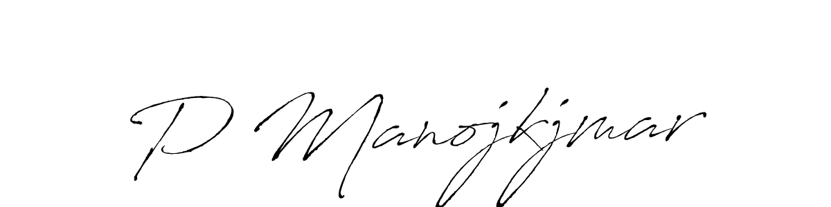 Also we have P Manojkjmar name is the best signature style. Create professional handwritten signature collection using Antro_Vectra autograph style. P Manojkjmar signature style 6 images and pictures png