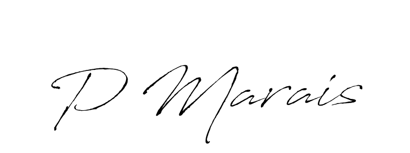 How to make P Marais name signature. Use Antro_Vectra style for creating short signs online. This is the latest handwritten sign. P Marais signature style 6 images and pictures png