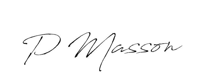 How to make P Masson signature? Antro_Vectra is a professional autograph style. Create handwritten signature for P Masson name. P Masson signature style 6 images and pictures png