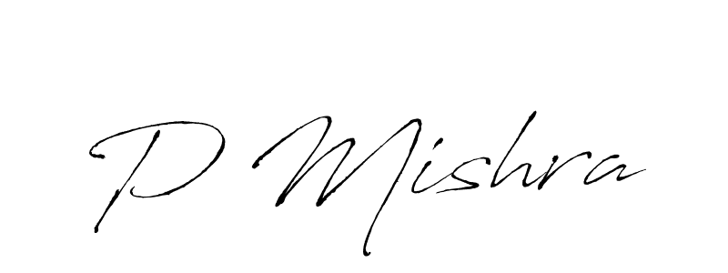 Use a signature maker to create a handwritten signature online. With this signature software, you can design (Antro_Vectra) your own signature for name P Mishra. P Mishra signature style 6 images and pictures png