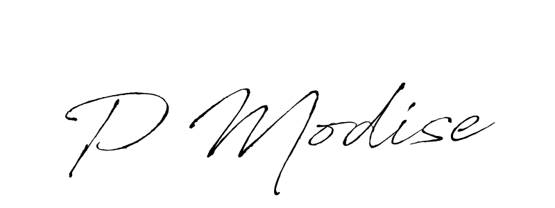 How to make P Modise signature? Antro_Vectra is a professional autograph style. Create handwritten signature for P Modise name. P Modise signature style 6 images and pictures png