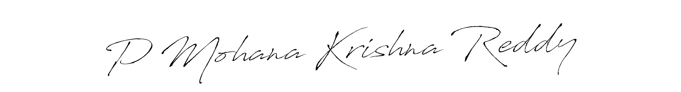 Also You can easily find your signature by using the search form. We will create P Mohana Krishna Reddy name handwritten signature images for you free of cost using Antro_Vectra sign style. P Mohana Krishna Reddy signature style 6 images and pictures png