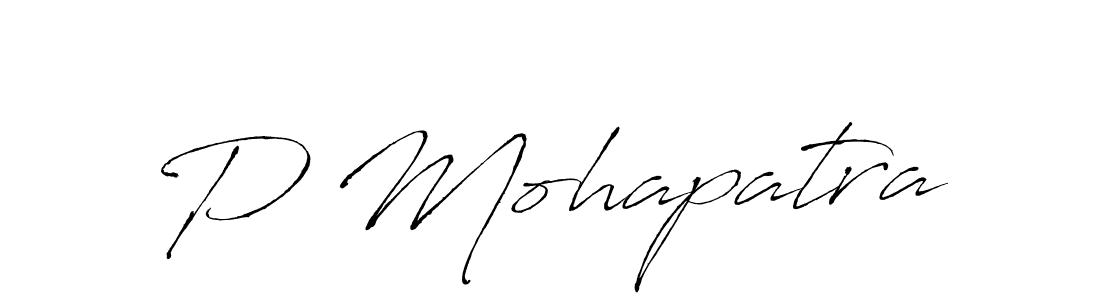 How to make P Mohapatra signature? Antro_Vectra is a professional autograph style. Create handwritten signature for P Mohapatra name. P Mohapatra signature style 6 images and pictures png