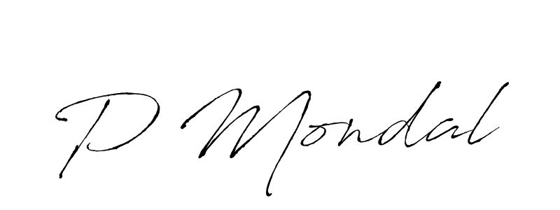 Make a beautiful signature design for name P Mondal. Use this online signature maker to create a handwritten signature for free. P Mondal signature style 6 images and pictures png
